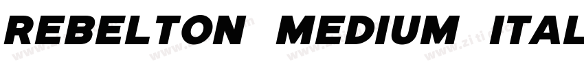 Rebelton medium ital字体转换